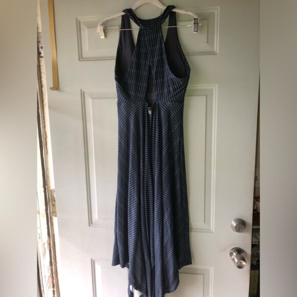 PrAna striped Saxon asymmetrical hem dress size M - Picture 4 of 4